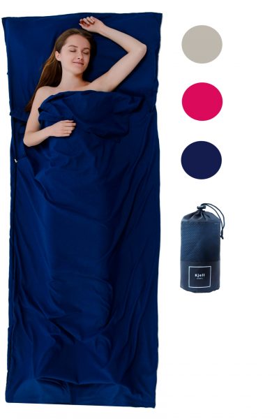 2 in 1 Hüttenschlafsack Blau