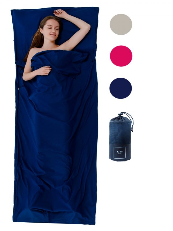 2 in 1 Hüttenschlafsack Blau